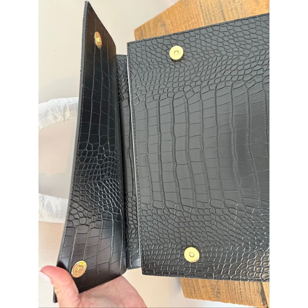 MODERN PICNIC The Large Luncher - Black Croc - NWT Fashionable Lunch Bag - Picture 3 of 12